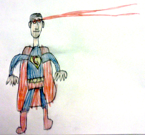 Superman drawing