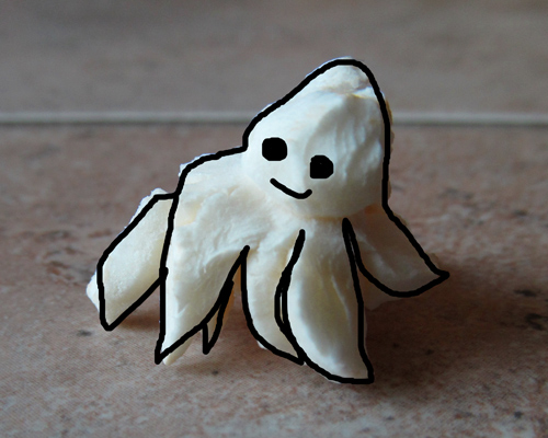 Popcorn art - an octopus
