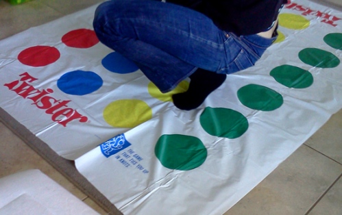 Wear appropriate clothing when playing the Twister game