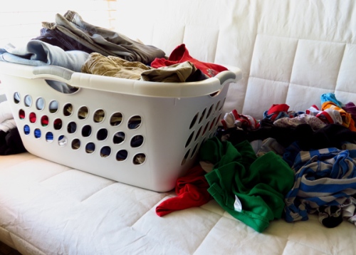 WordPress weekly photo challenge: The world through my eyes - pile of laundry