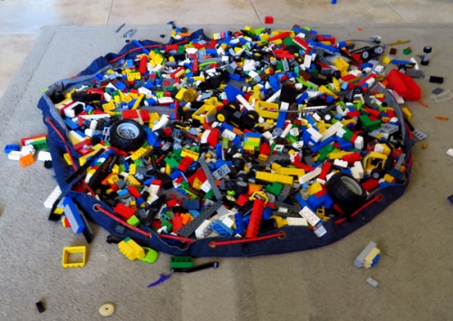 WordPress weekly photo challenge: The world through my eyes - pile of Lego pieces