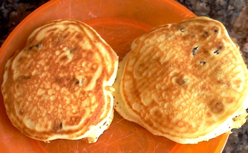 WordPress weekly photo challenge: Fresh blueberry pancakes
