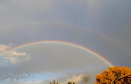 The colors of the double rainbow